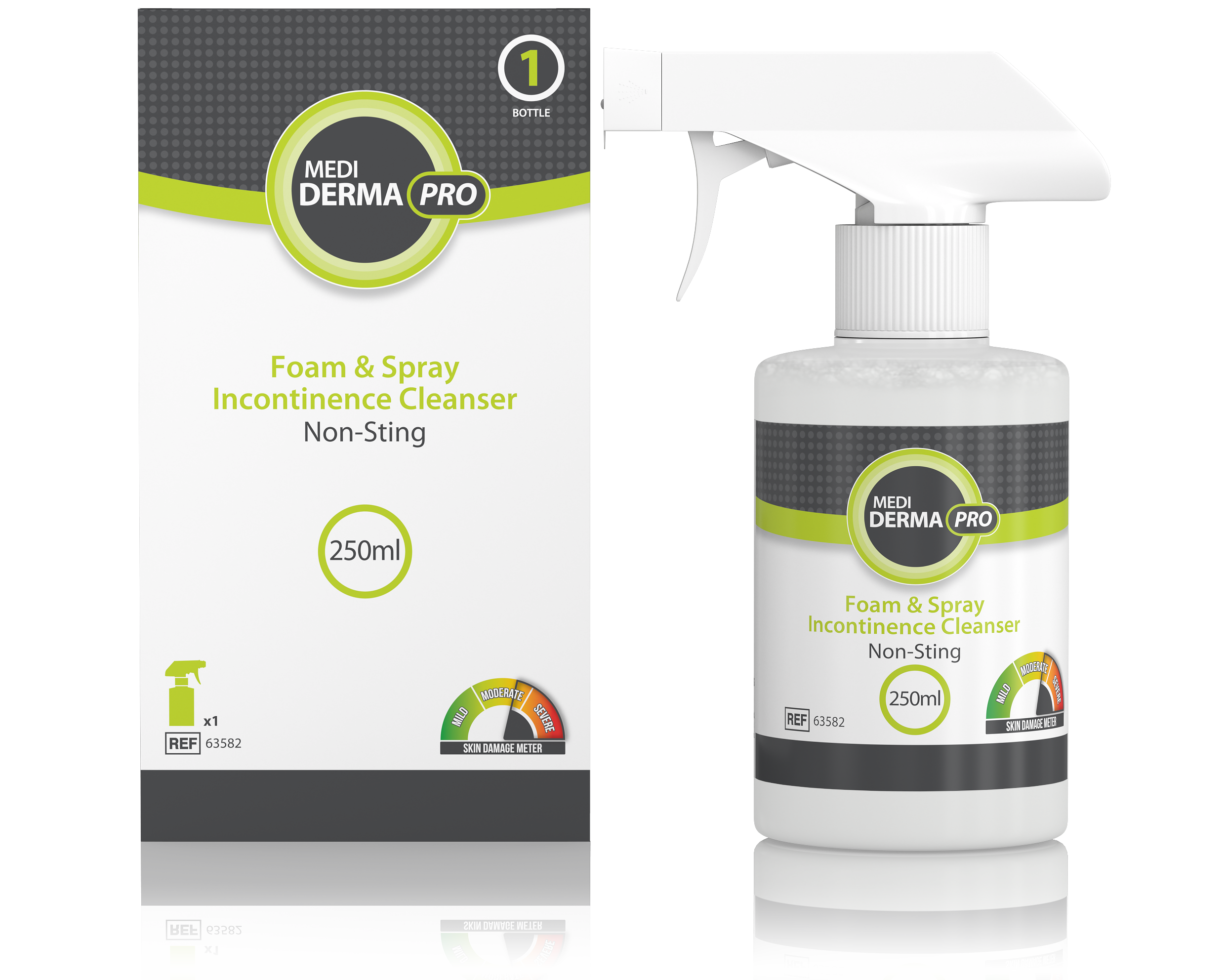 Medi Derma-PRO Foam and Spray Incontinence Cleanser