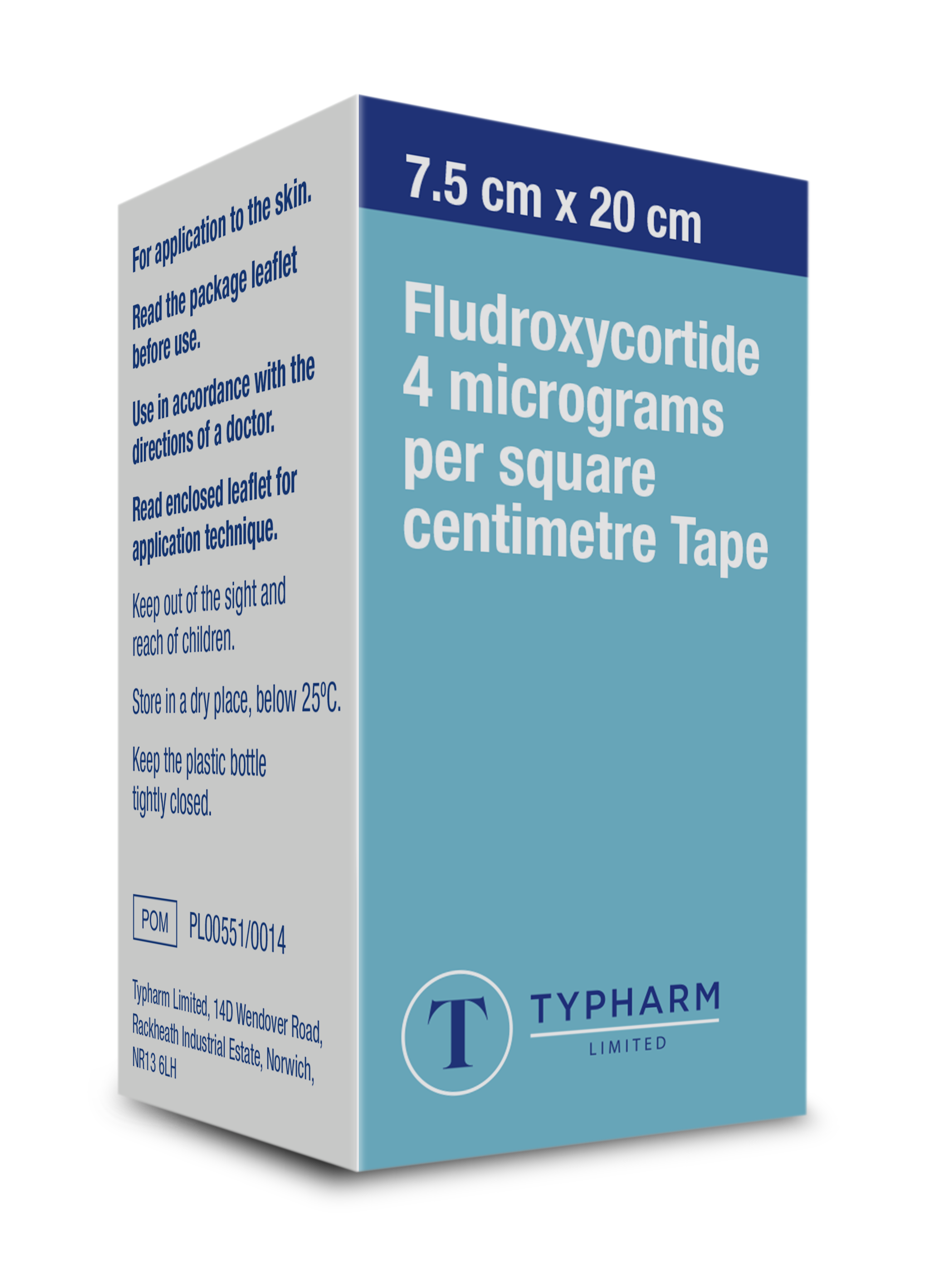 Fludroxycortide 4 µg/cm2 Tape