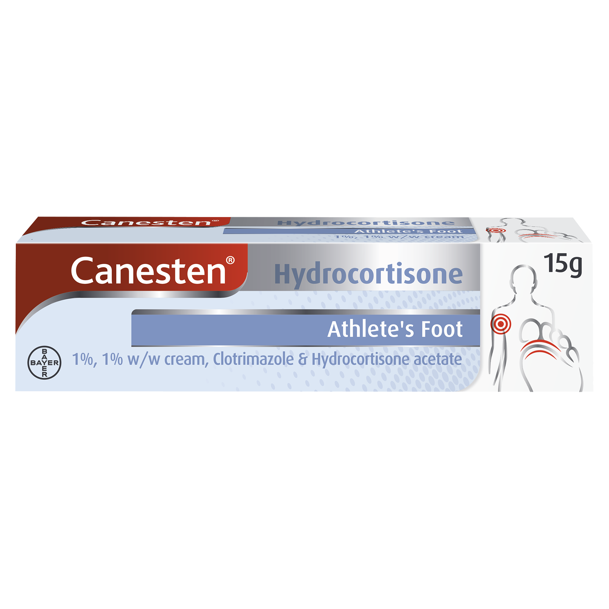 Canesten Hydrocortisone Athlete’s Foot 1% w/w Cream